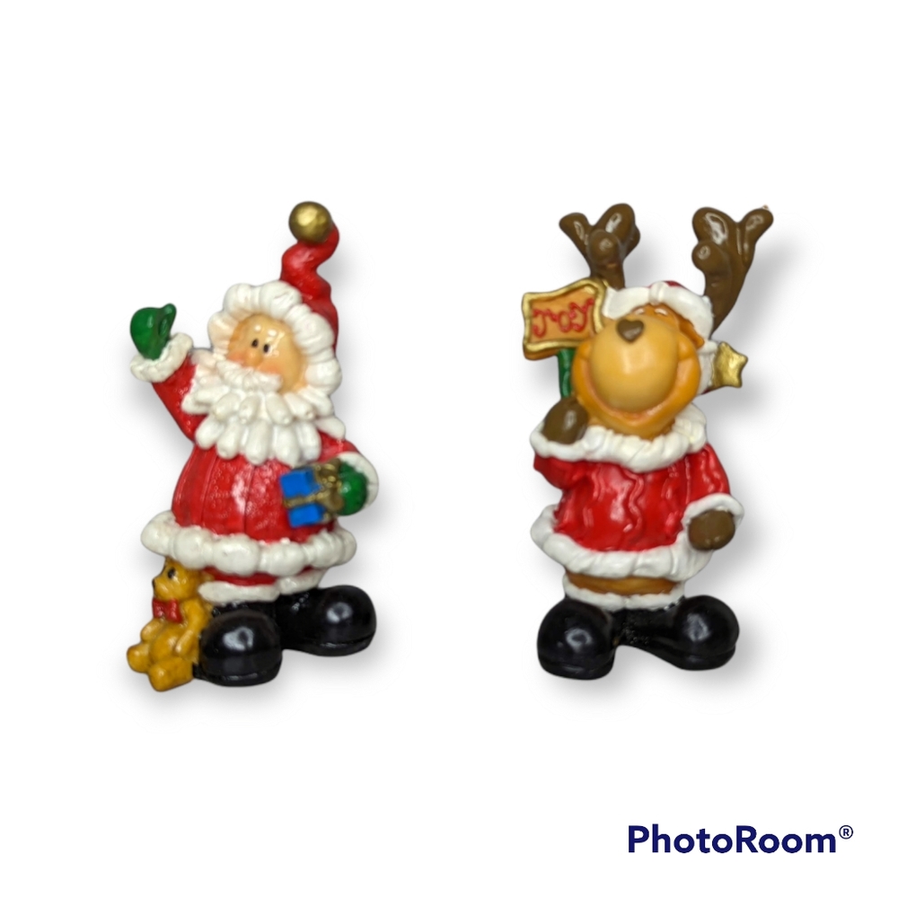 K's Collection Santa and Reindeer Figures
